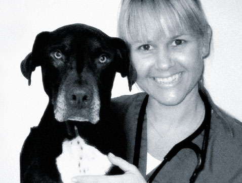 Dr. Collins and her dog